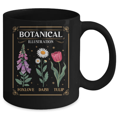 Foxglove Daisy Tulip Field Vibe Vintage Flower Arrangement Women Mug | siriusteestore
