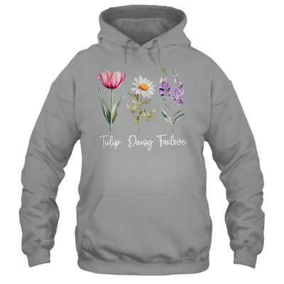 Foxglove Daisy Tulip Floral Flower Mom Grandma Women Shirt & Tank Top | siriusteestore