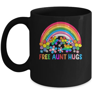 Free Aunt Hugs LGBT Gay Lesbian Transgender Pride Rainbow Mug | siriusteestore