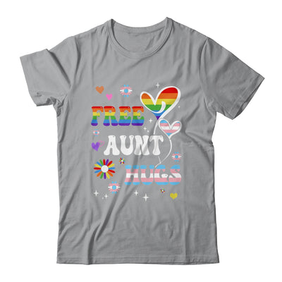 Free Aunt Hugs LGBT Gay Pride Transgender Rainbow Flag Shirt & Tank Top | siriusteestore
