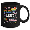 Free Aunt Hugs LGBT Gay Pride Transgender Rainbow Flag Mug | siriusteestore