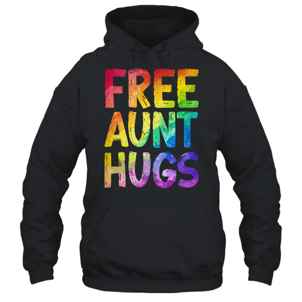 Free Aunt Hugs LGBT Pride LGBTQ Lesbian Gay Rainbow Shirt & Tank Top | siriusteestore