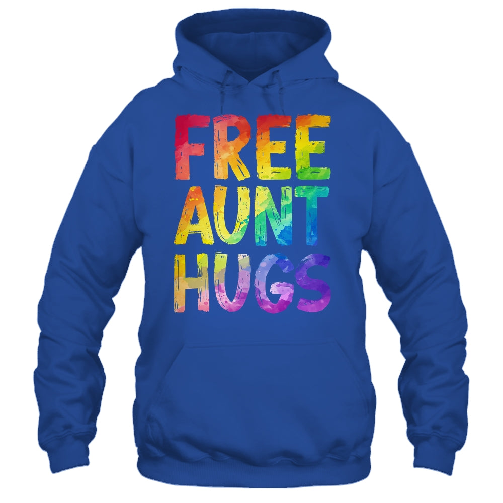 Free Aunt Hugs LGBT Pride LGBTQ Lesbian Gay Rainbow Shirt & Tank Top | siriusteestore