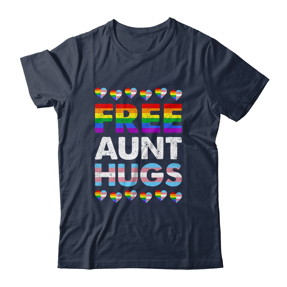Free Aunt Hugs Rainbow LGBTQ Gay Pride Month Proud Ally Shirt & Tank Top | siriusteestore