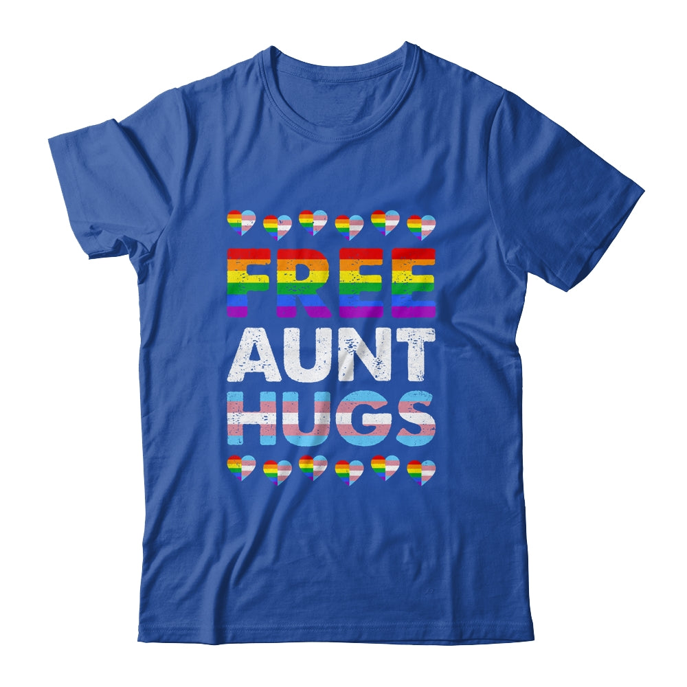 Free Aunt Hugs Rainbow LGBTQ Gay Pride Month Proud Ally Shirt & Tank Top | siriusteestore