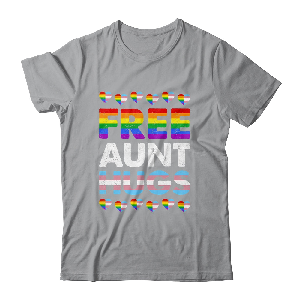 Free Aunt Hugs Rainbow LGBTQ Gay Pride Month Proud Ally Shirt & Tank Top | siriusteestore
