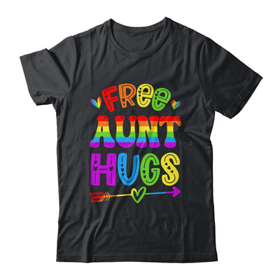 Free Aunt Hugs Rainbow LGBT Lesbian Gay Pride Trans Retro Shirt & Tank Top | siriusteestore