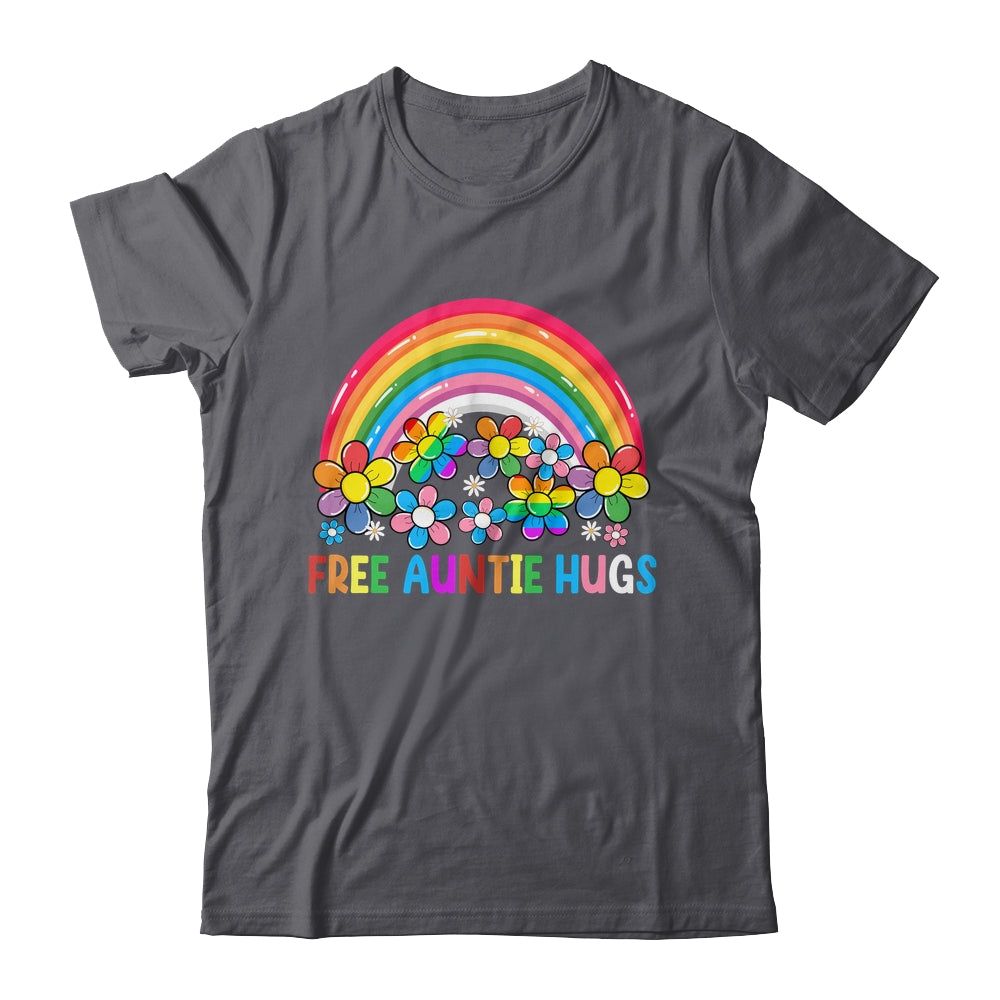 Free Auntie Hugs LGBT Gay Lesbian Transgender Pride Rainbow Shirt & Tank Top | siriusteestore
