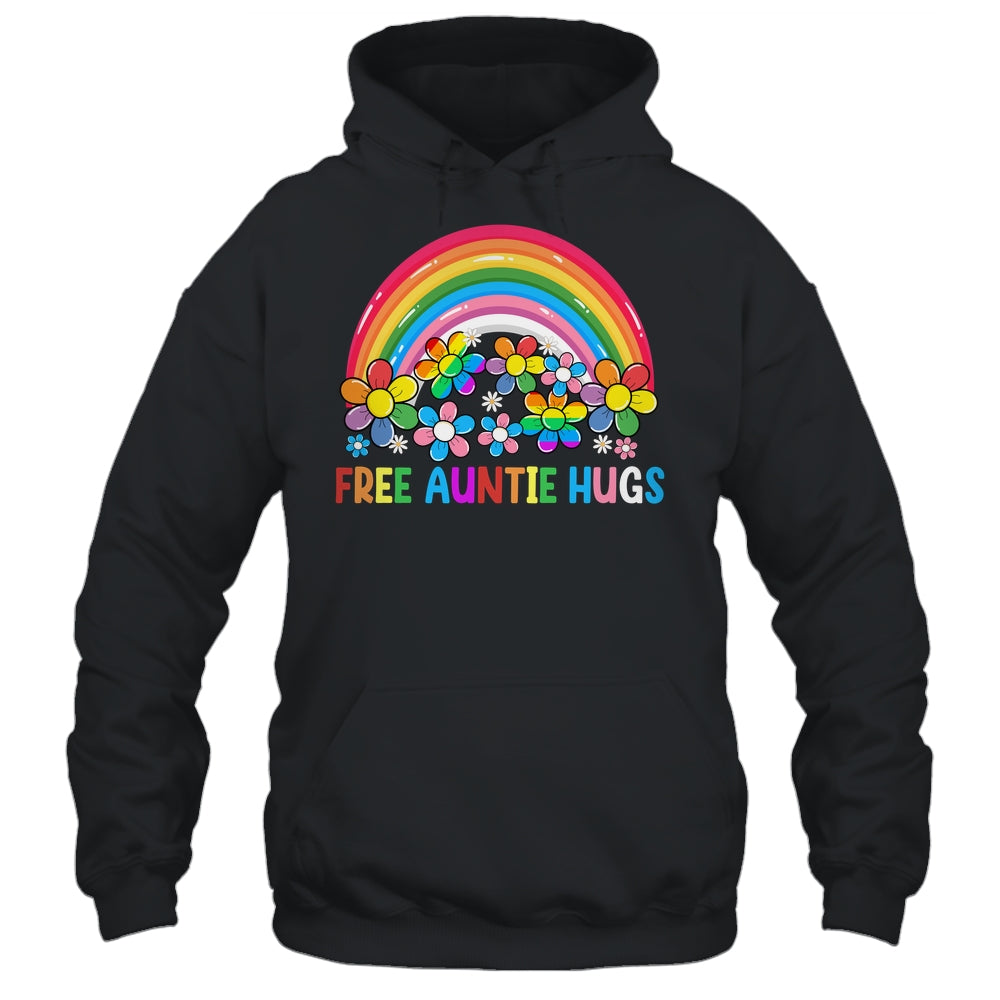 Free Auntie Hugs LGBT Gay Lesbian Transgender Pride Rainbow Shirt & Tank Top | siriusteestore