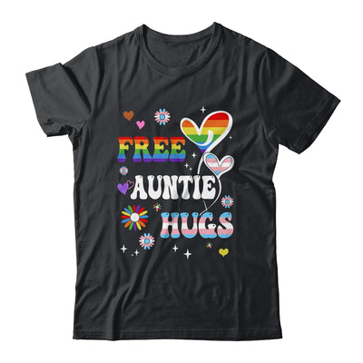 Free Auntie Hugs LGBT Gay Pride Transgender Rainbow Flag Shirt & Tank Top | siriusteestore