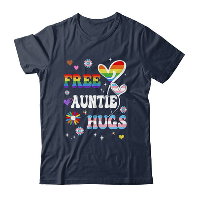 Free Auntie Hugs LGBT Gay Pride Transgender Rainbow Flag Shirt & Tank Top | siriusteestore