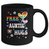 Free Auntie Hugs LGBT Gay Pride Transgender Rainbow Flag Mug | siriusteestore