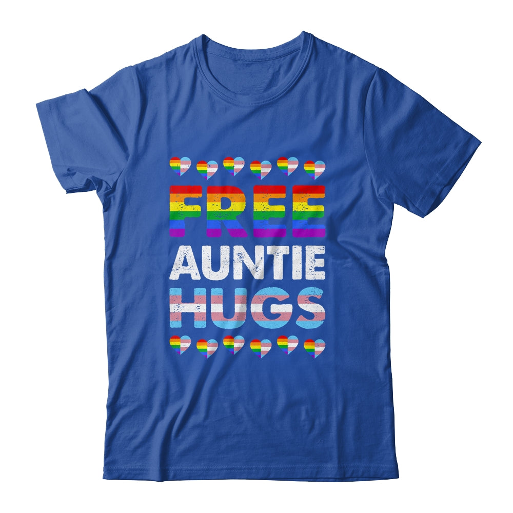 Free Auntie Hugs Rainbow LGBTQ Gay Pride Month Proud Ally Shirt & Tank Top | siriusteestore