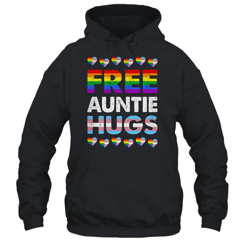 Free Auntie Hugs Rainbow LGBTQ Gay Pride Month Proud Ally Shirt & Tank Top | siriusteestore