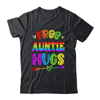 Free Auntie Hugs Rainbow LGBT Lesbian Gay Pride Trans Retro Shirt & Tank Top | siriusteestore