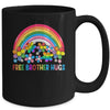 Free Brother Hugs LGBT Gay Lesbian Transgender Pride Rainbow Mug | siriusteestore