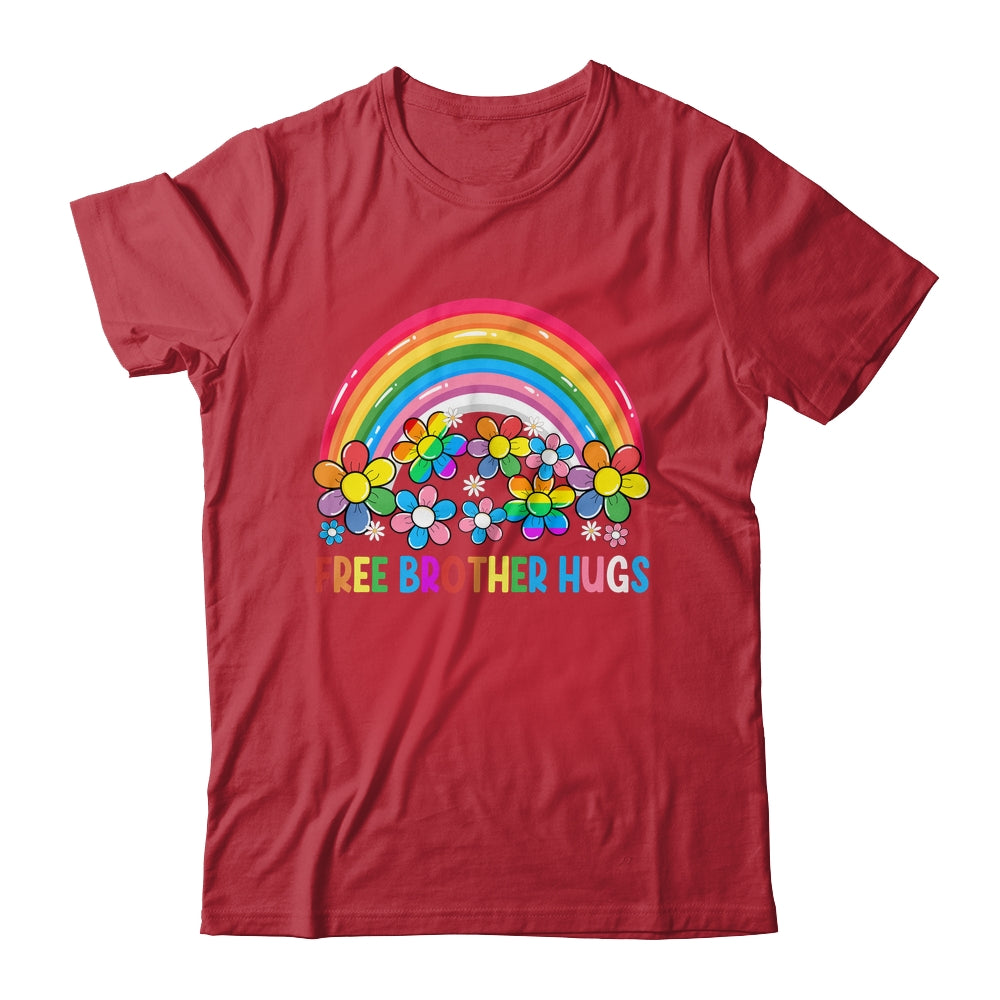 Free Brother Hugs LGBT Gay Lesbian Transgender Pride Rainbow Shirt & Hoodie | siriusteestore