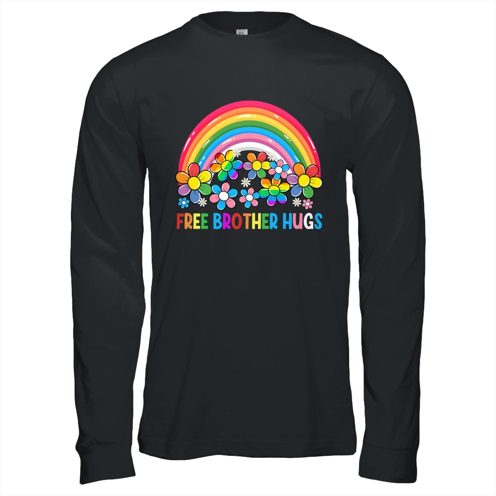 Free Brother Hugs LGBT Gay Lesbian Transgender Pride Rainbow Shirt & Hoodie | siriusteestore
