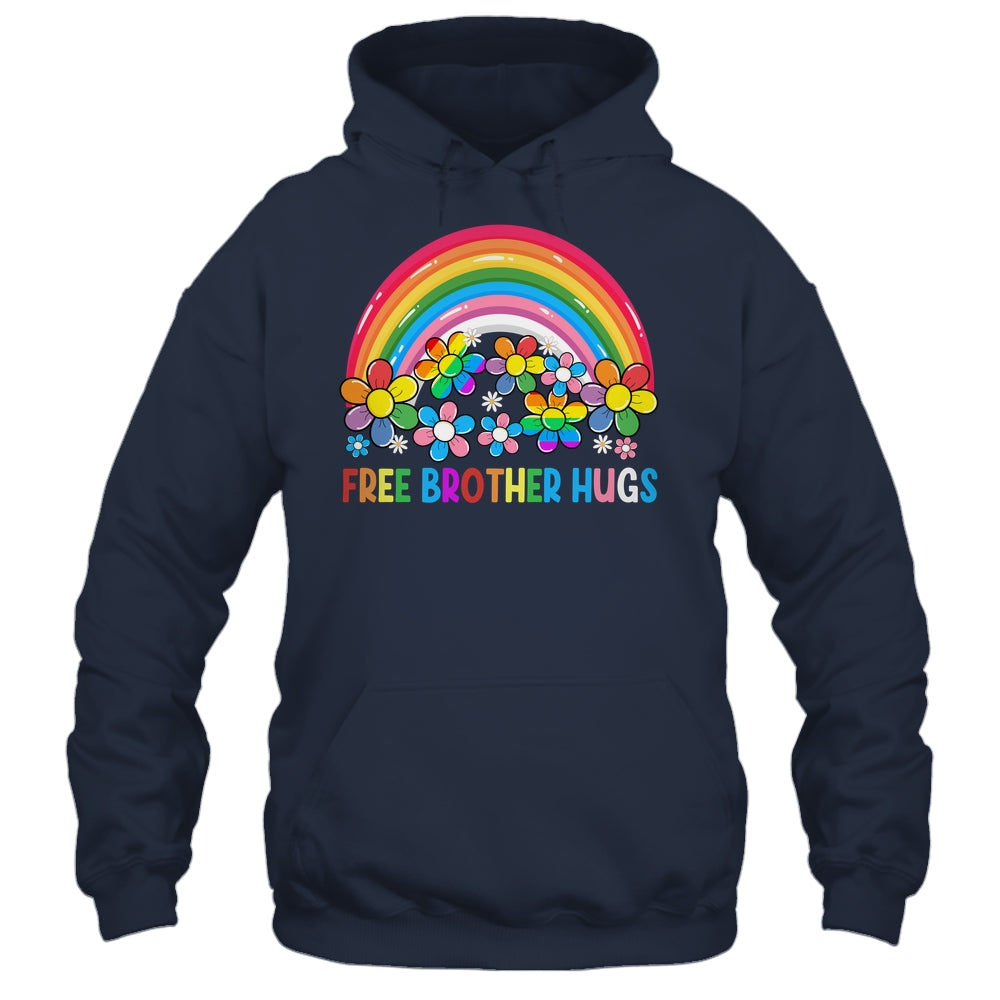 Free Brother Hugs LGBT Gay Lesbian Transgender Pride Rainbow Shirt & Hoodie | siriusteestore