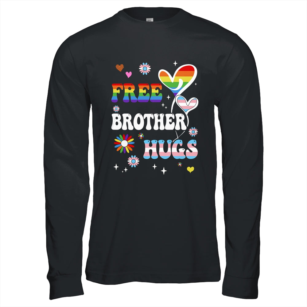 Free Brother Hugs LGBT Gay Pride Transgender Rainbow Flag Shirt & Hoodie | siriusteestore