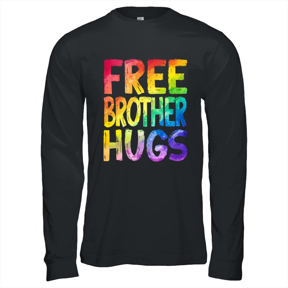 Free Brother Hugs LGBT Pride LGBTQ Lesbian Gay Rainbow Shirt & Hoodie | siriusteestore
