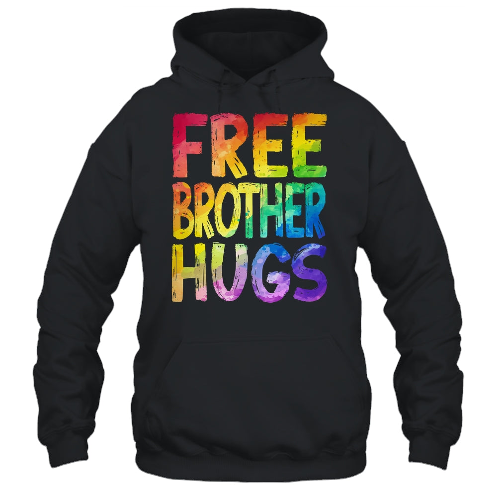 Free Brother Hugs LGBT Pride LGBTQ Lesbian Gay Rainbow Shirt & Hoodie | siriusteestore