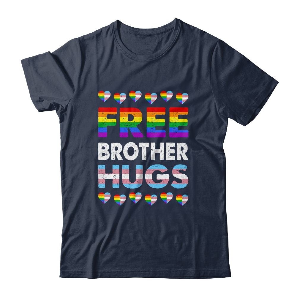 Free Brother Hugs Rainbow LGBTQ Gay Pride Month Proud Ally Shirt & Hoodie | siriusteestore