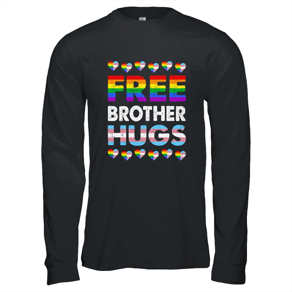 Free Brother Hugs Rainbow LGBTQ Gay Pride Month Proud Ally Shirt & Hoodie | siriusteestore
