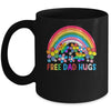 Free Dad Hugs LGBT Gay Lesbian Transgender Pride Rainbow Mug | siriusteestore
