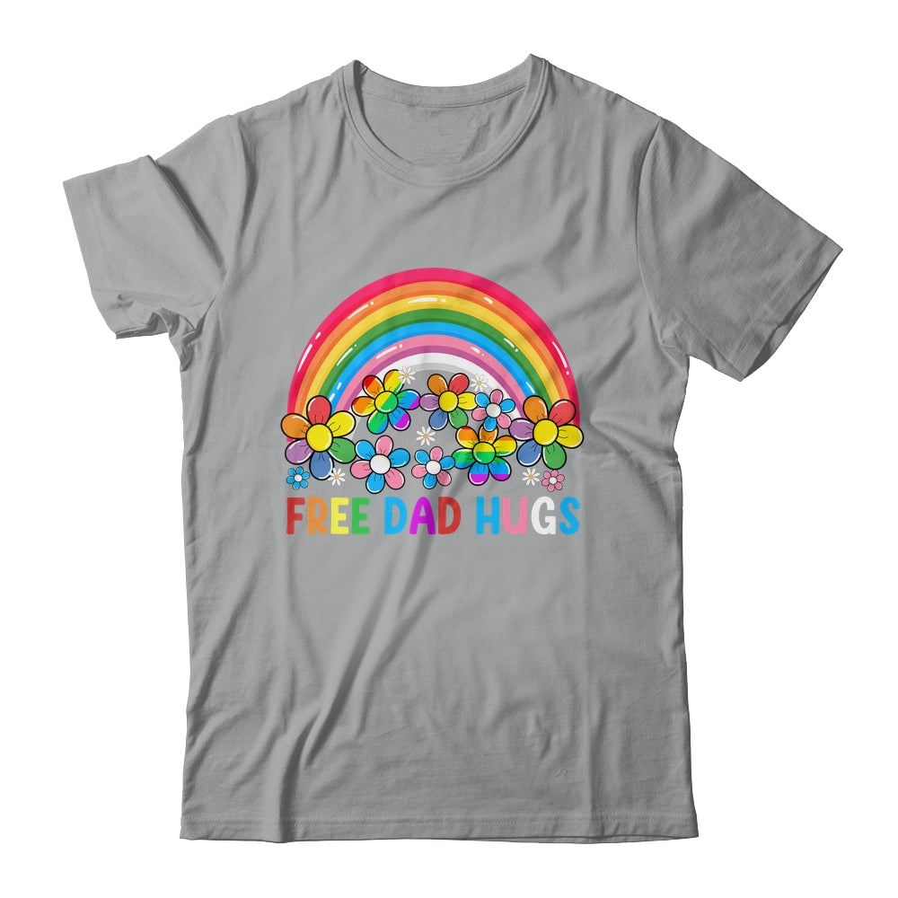 Free Dad Hugs LGBT Gay Lesbian Transgender Pride Rainbow Shirt & Hoodie | siriusteestore