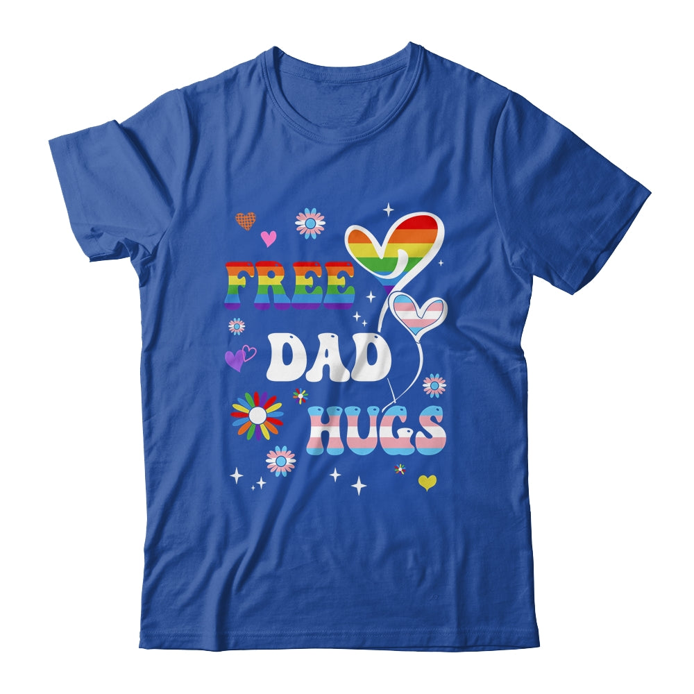 Free Dad Hugs LGBT Gay Pride Transgender Rainbow Flag Shirt & Hoodie | siriusteestore