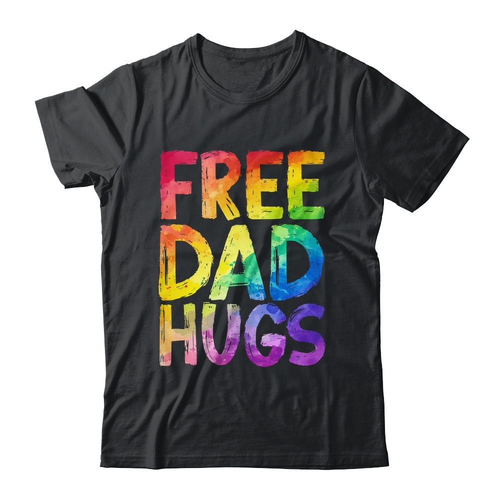 Free Dad Hugs LGBT Pride LGBTQ Lesbian Gay Rainbow Shirt & Hoodie | siriusteestore