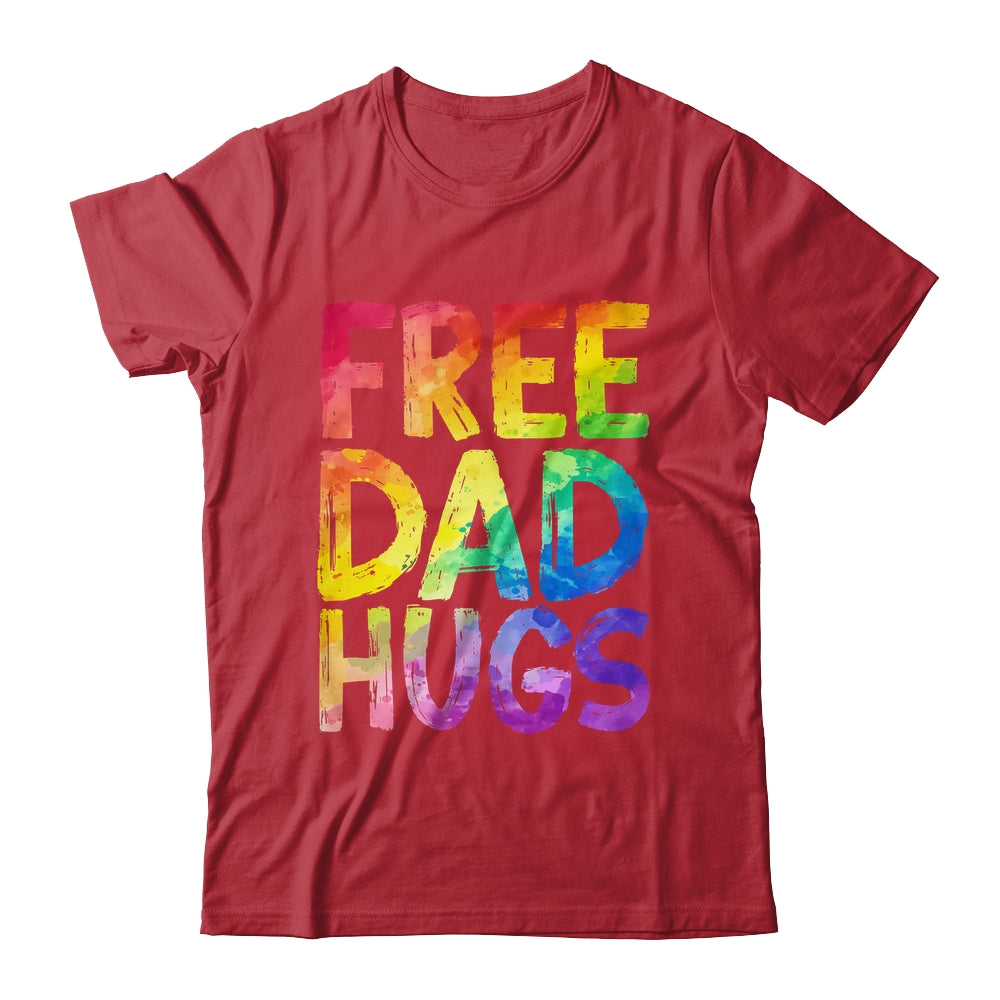 Free Dad Hugs LGBT Pride LGBTQ Lesbian Gay Rainbow Shirt & Hoodie | siriusteestore