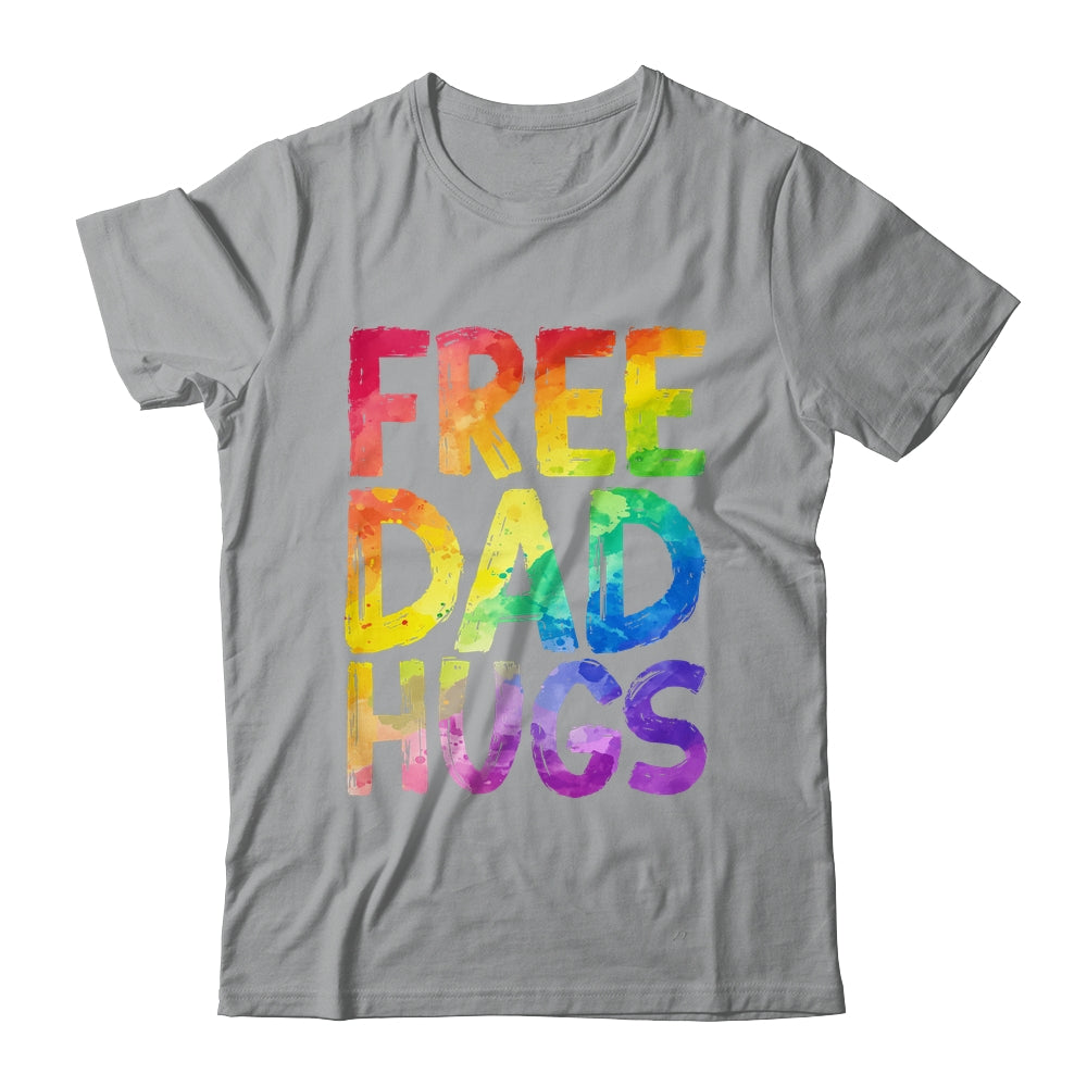 Free Dad Hugs LGBT Pride LGBTQ Lesbian Gay Rainbow Shirt & Hoodie | siriusteestore
