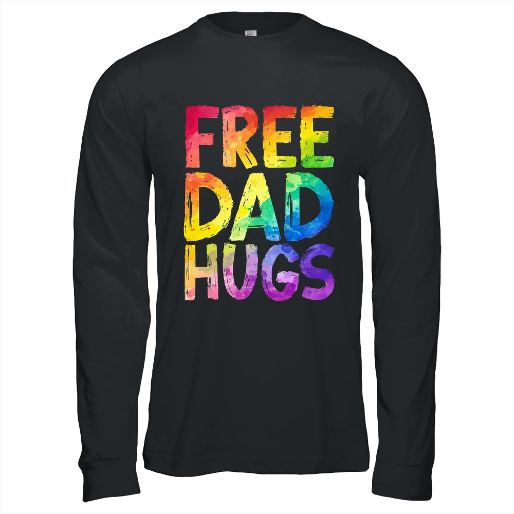 Free Dad Hugs LGBT Pride LGBTQ Lesbian Gay Rainbow Shirt & Hoodie | siriusteestore