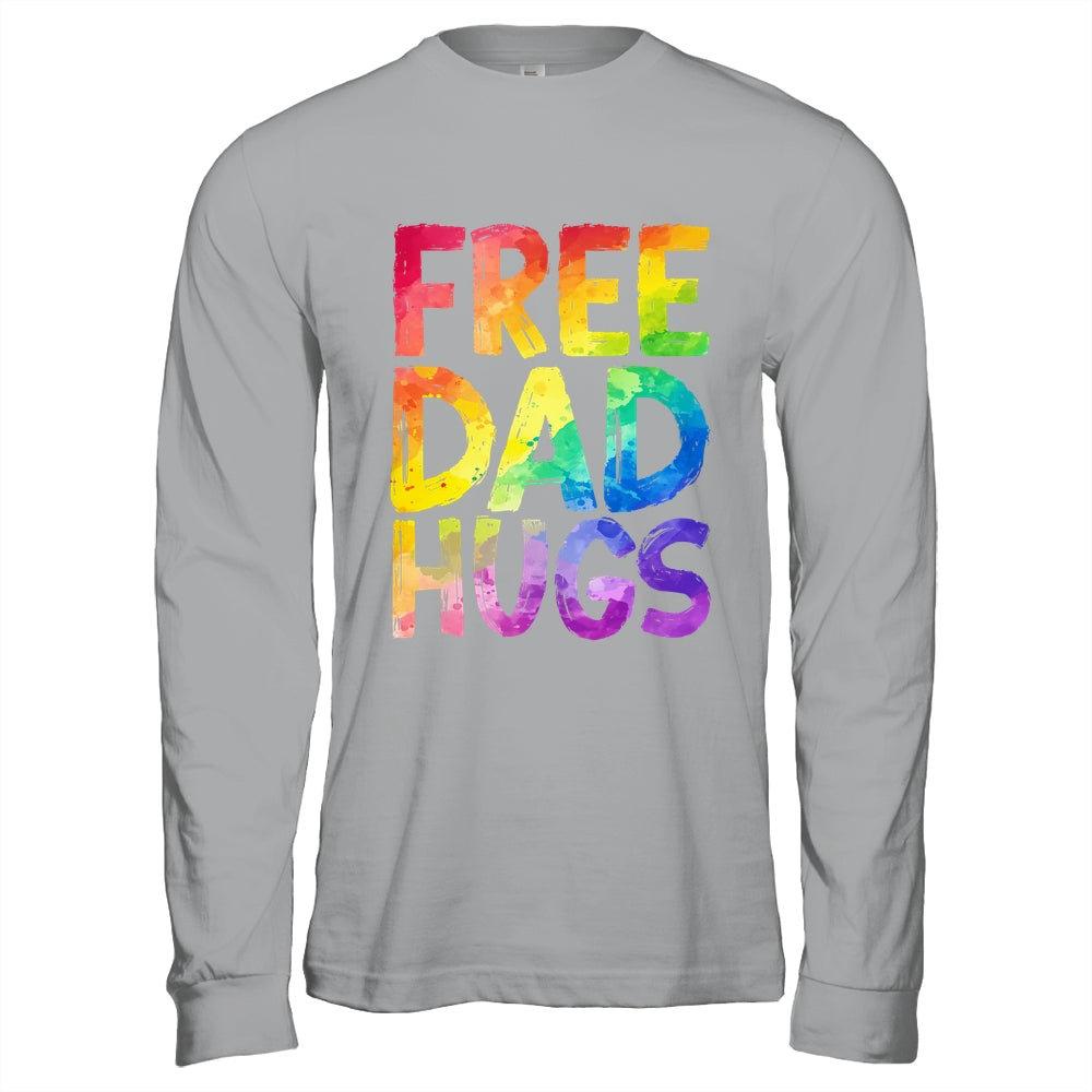 Free Dad Hugs LGBT Pride LGBTQ Lesbian Gay Rainbow Shirt & Hoodie | siriusteestore