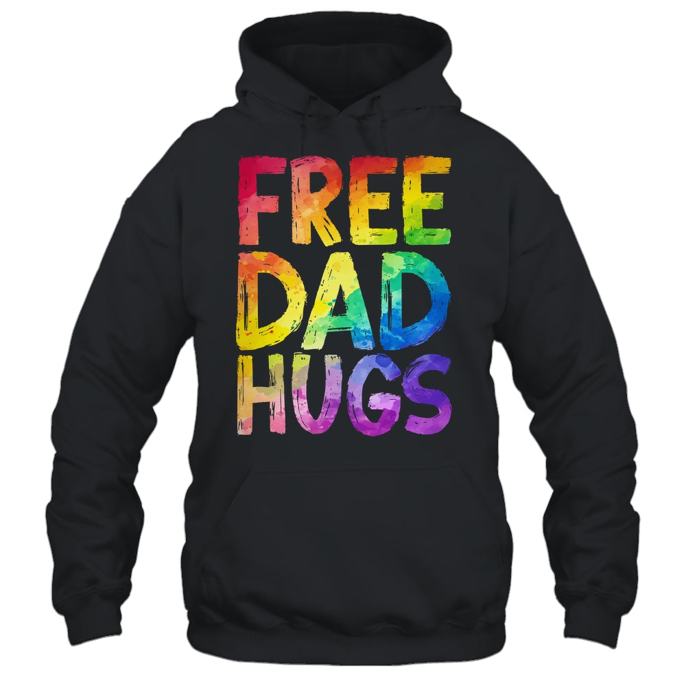 Free Dad Hugs LGBT Pride LGBTQ Lesbian Gay Rainbow Shirt & Hoodie | siriusteestore