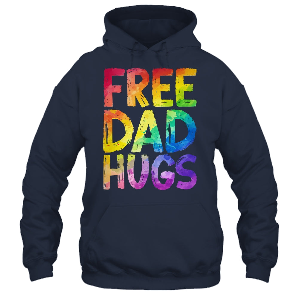 Free Dad Hugs LGBT Pride LGBTQ Lesbian Gay Rainbow Shirt & Hoodie | siriusteestore