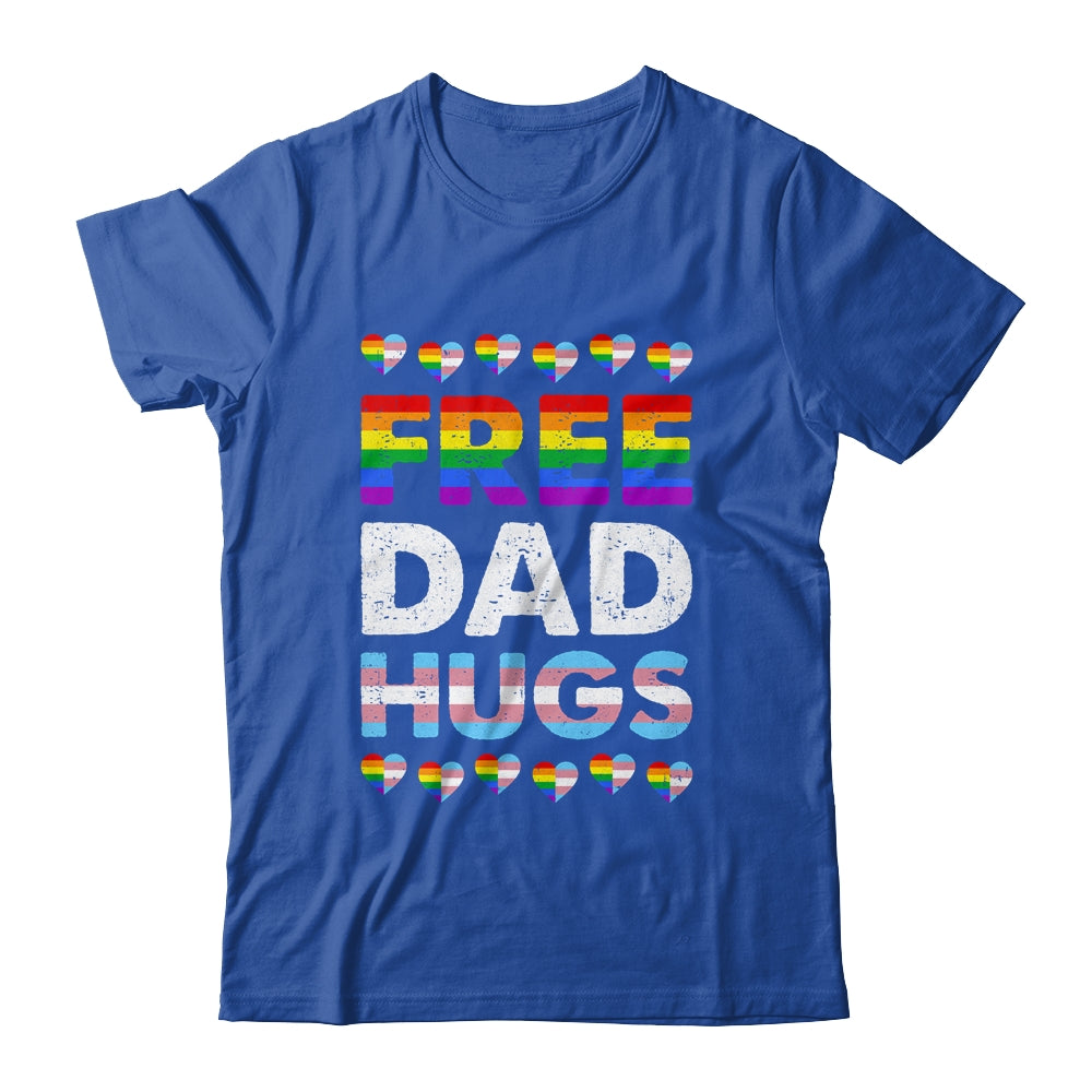 Free Dad Hugs Rainbow LGBTQ Gay Pride Month Proud Ally Shirt & Hoodie | siriusteestore