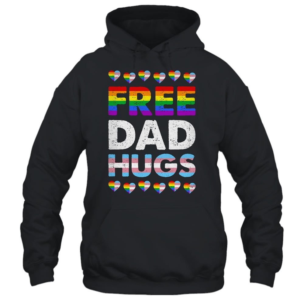 Free Dad Hugs Rainbow LGBTQ Gay Pride Month Proud Ally Shirt & Hoodie | siriusteestore