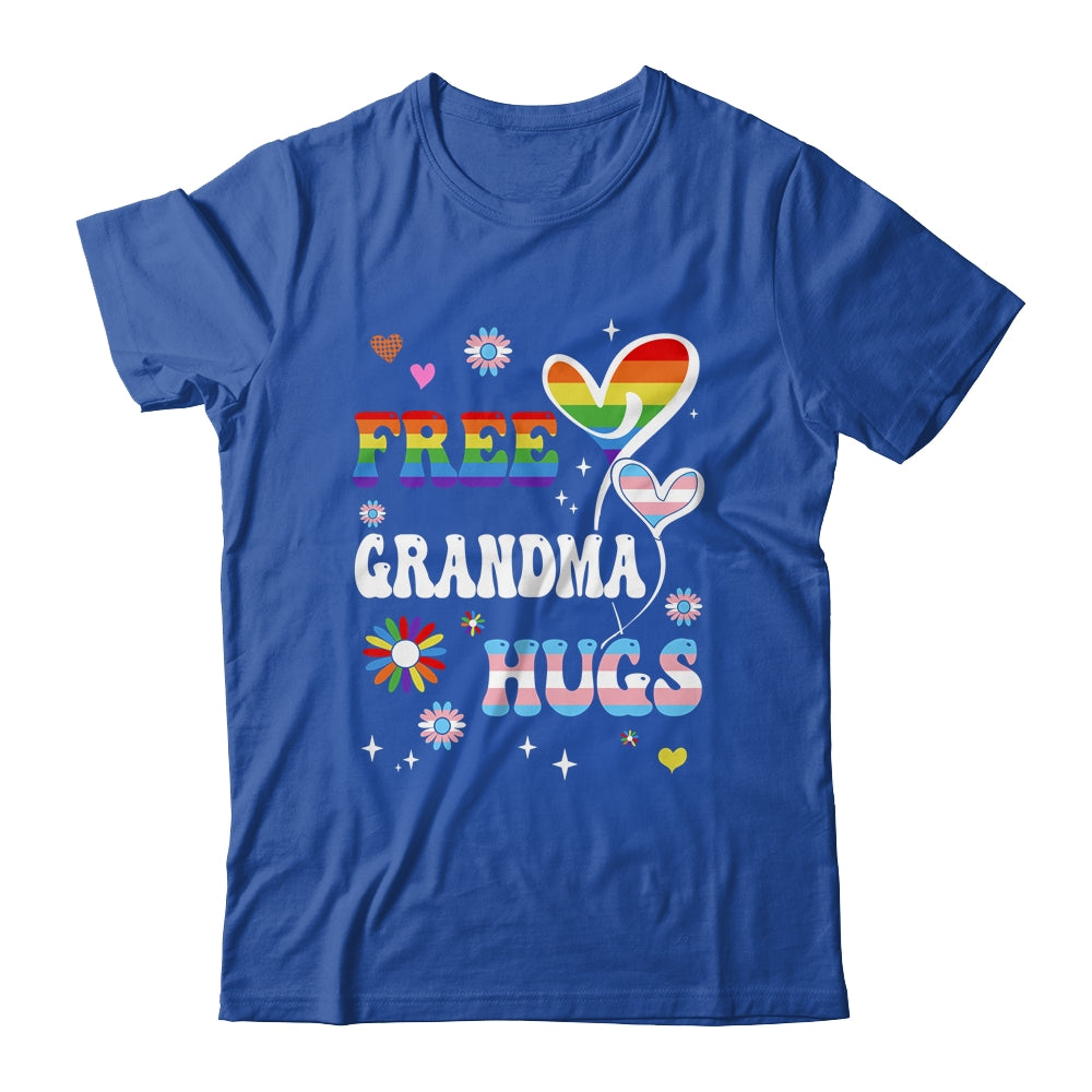 Free Grandma Hugs LGBT Gay Pride Transgender Rainbow Flag Shirt & Tank Top | siriusteestore