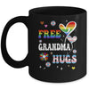 Free Grandma Hugs LGBT Gay Pride Transgender Rainbow Flag Mug | siriusteestore