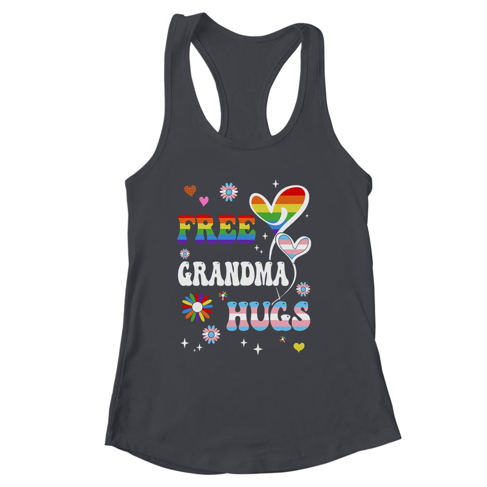 Free Grandma Hugs LGBT Gay Pride Transgender Rainbow Flag Shirt & Tank Top | siriusteestore