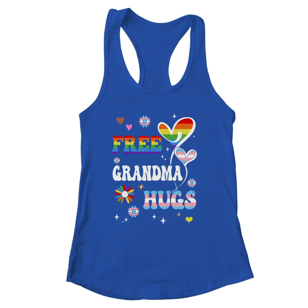 Free Grandma Hugs LGBT Gay Pride Transgender Rainbow Flag Shirt & Tank Top | siriusteestore