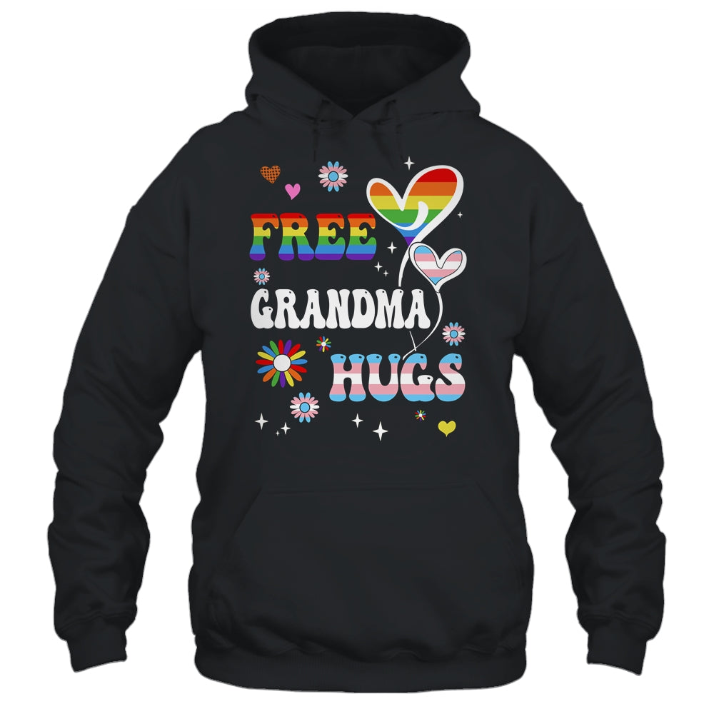 Free Grandma Hugs LGBT Gay Pride Transgender Rainbow Flag Shirt & Tank Top | siriusteestore