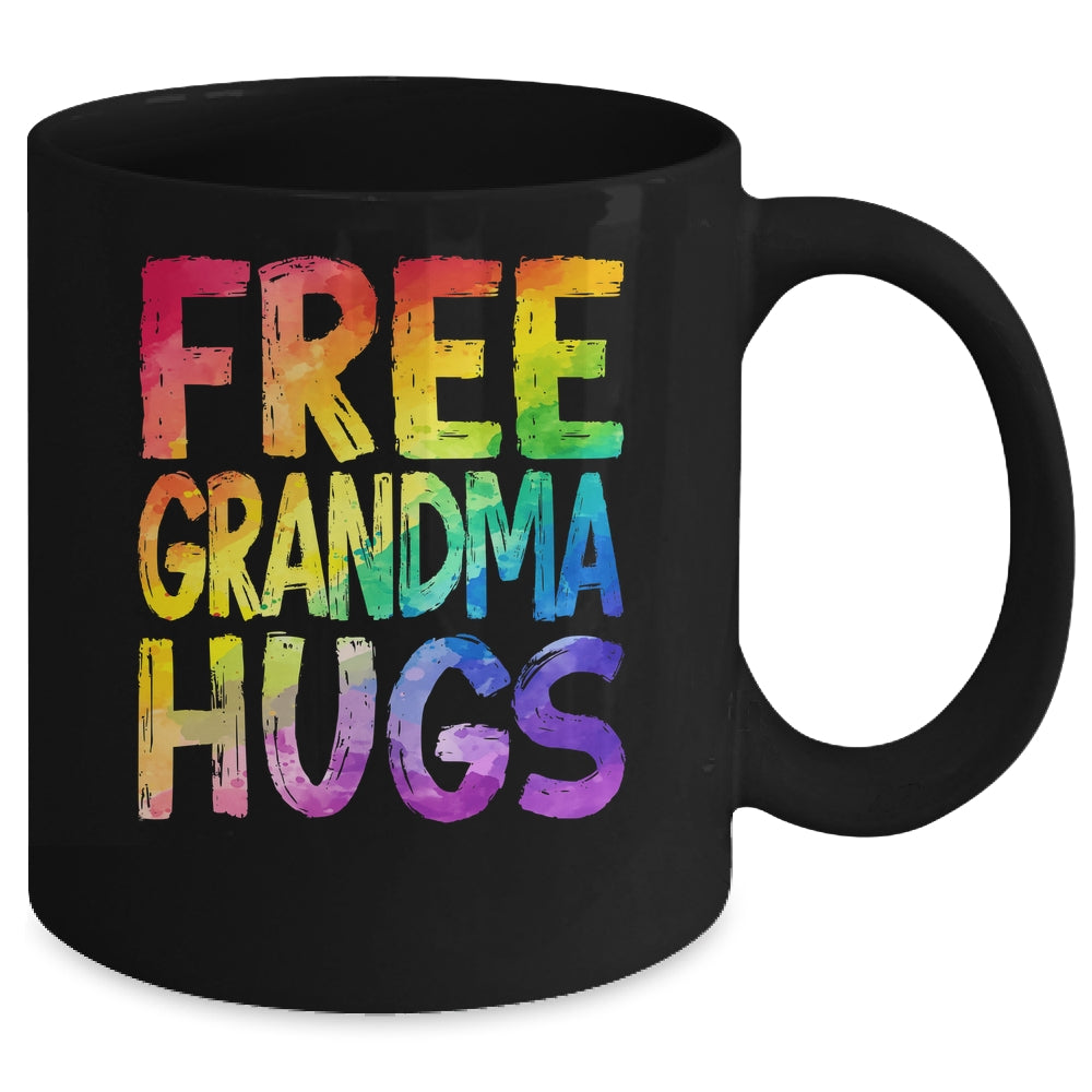 Free Grandma Hugs LGBT Pride LGBTQ Lesbian Gay Rainbow Mug | siriusteestore
