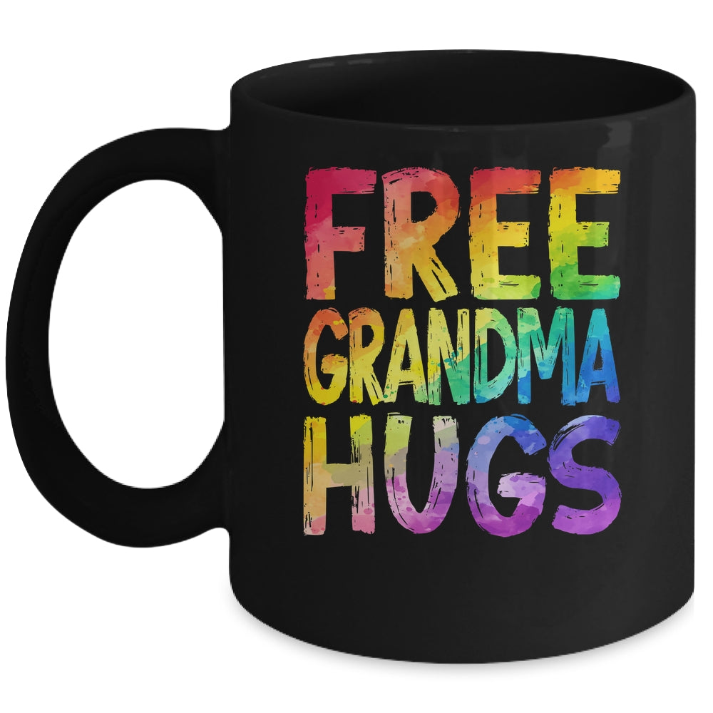 Free Grandma Hugs LGBT Pride LGBTQ Lesbian Gay Rainbow Mug | siriusteestore
