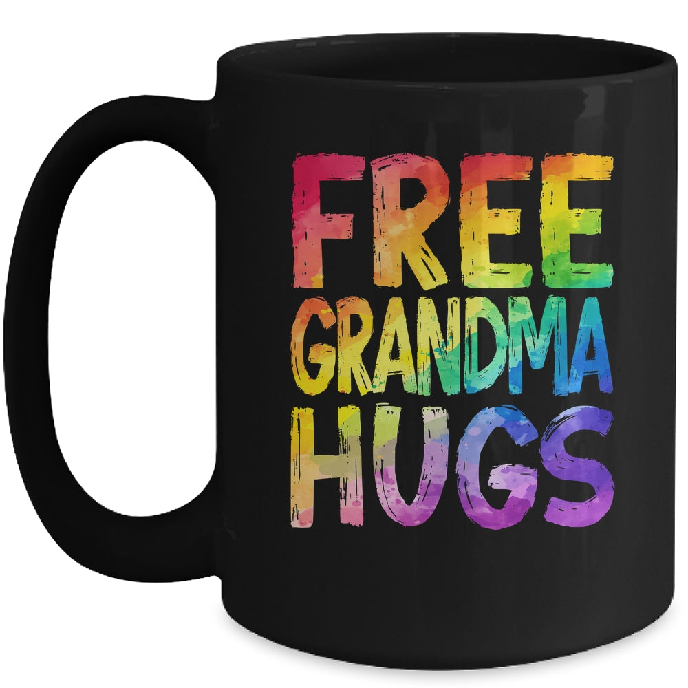 Free Grandma Hugs LGBT Pride LGBTQ Lesbian Gay Rainbow Mug | siriusteestore