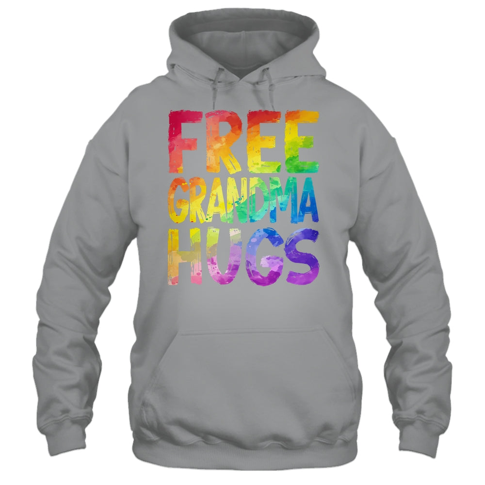 Free Grandma Hugs LGBT Pride LGBTQ Lesbian Gay Rainbow Shirt & Tank Top | siriusteestore