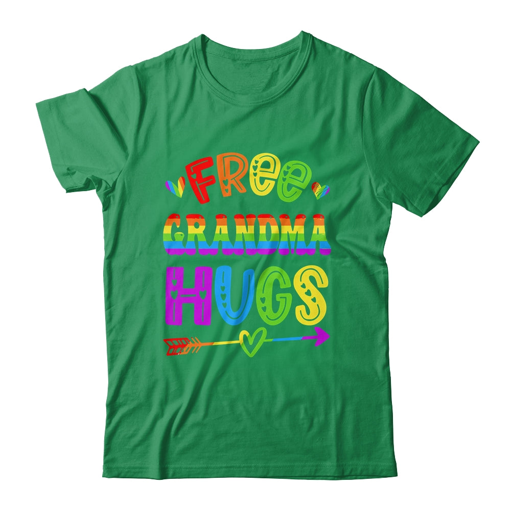 Free Grandma Hugs Rainbow LGBT Lesbian Gay Pride Trans Retro Shirt & Tank Top | siriusteestore